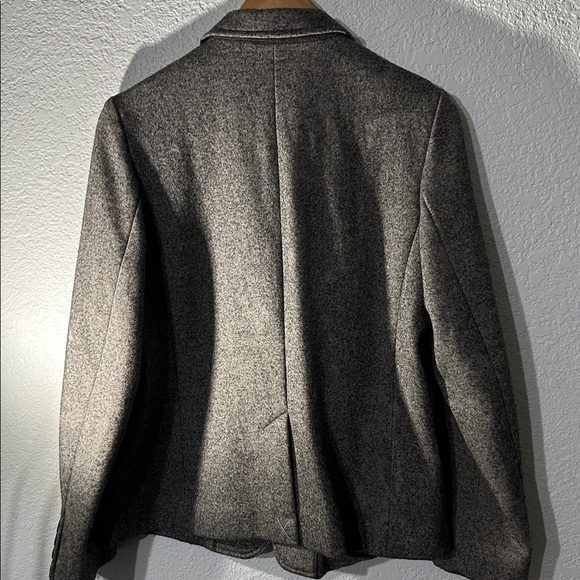 Talbots Women Wool Charcoal Blazer Petite Size 14 - Picture 9 of 10